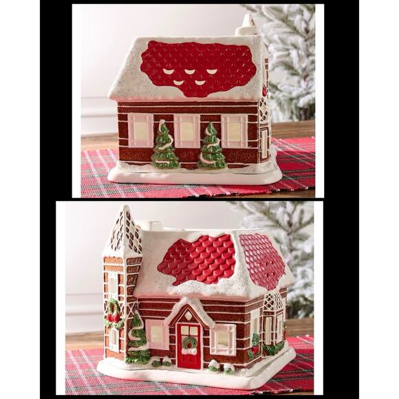 HOMEWORX by Slatkin & Co. CERAMIC GINGERBREAD VILLAGE HOUSE - Picture 9 of 11